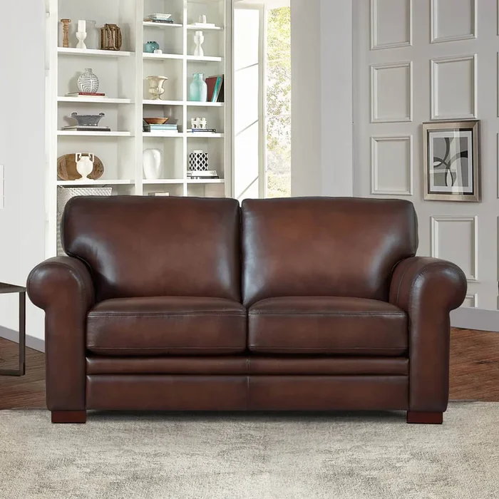 Brookfield – Leather Loveseat