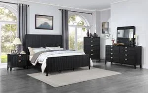 Brookmead 5-piece Eastern King Bedroom Set Black