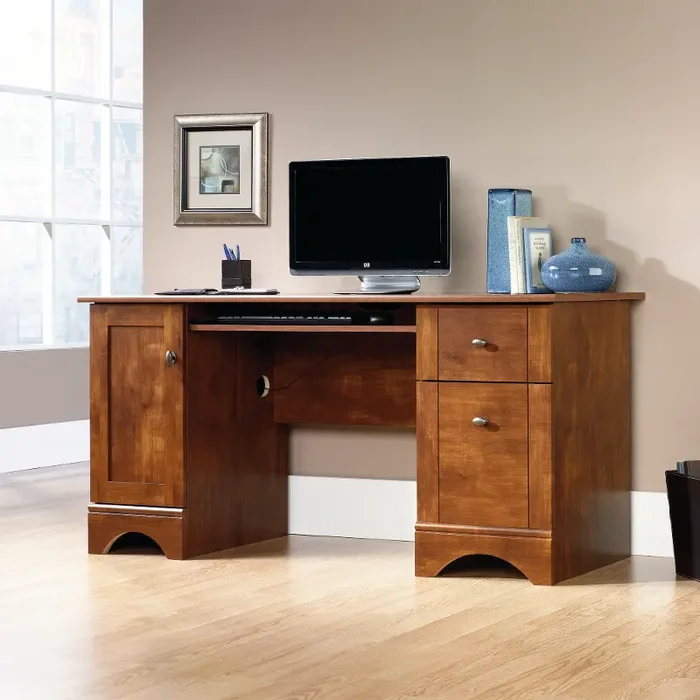 Brushed Maple Computer Desk