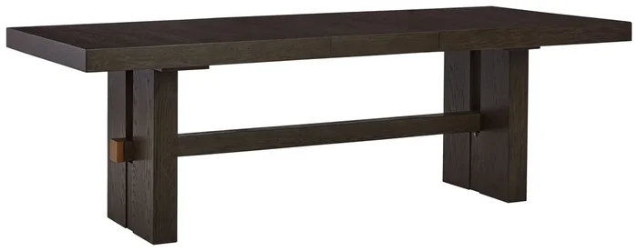 Burkhaus – Rectangular Dining Room Extension Table – Dark Brown