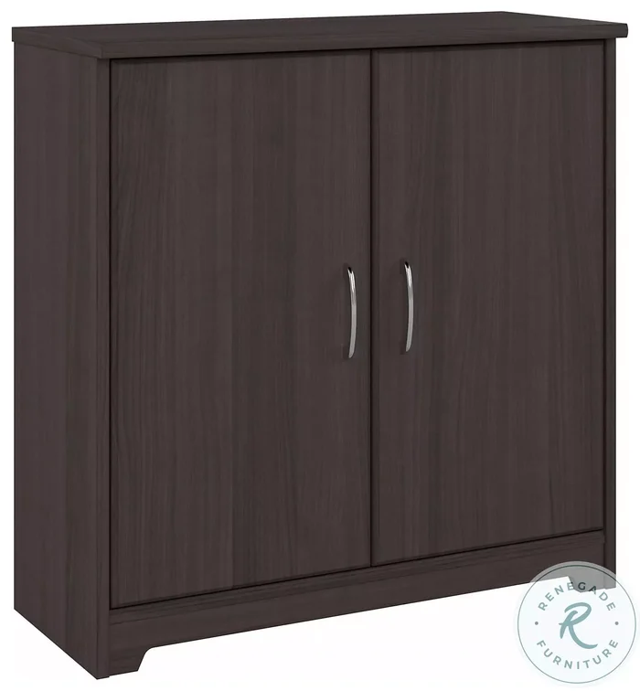 Cabot Heather Gray Small Storage Cabinet with Doors