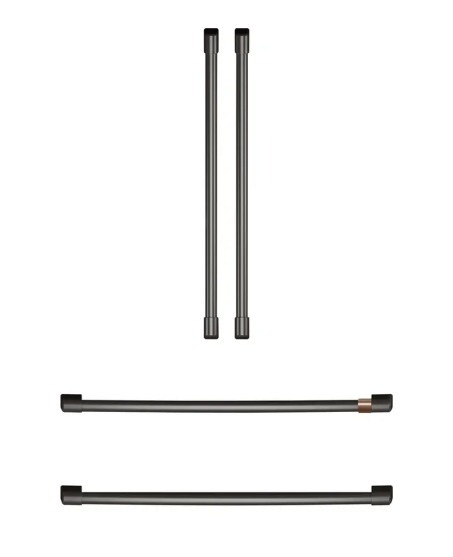Café 4-Piece Brushed Black Handle Kit for French-Door Refrigerator – CXQB4H4PNBT | Trousse de poignées Café 4 pièces noir brossé pour réfrigérateur à portes françaises – CXQB4H4PNBT | CXQB4HBT