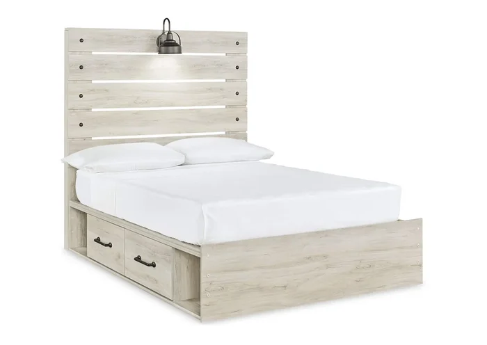 Cambeck Full Panel Bed with 4 Storage Drawers