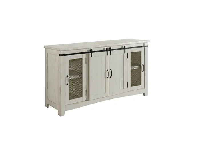 Camden White Wash Farmhouse TV Stand