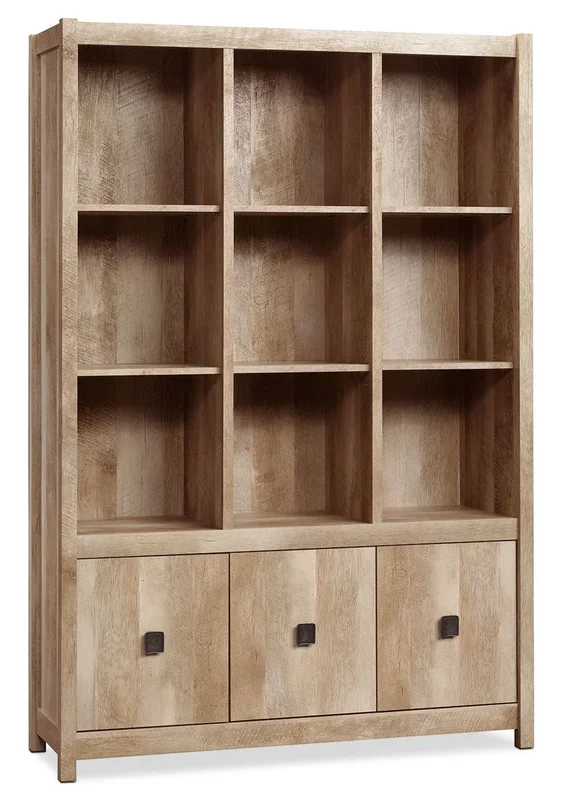 Cannery Bridge 48.25″ Bookcase with Cubbyholes – Light Oak|Bibliothèque Cannery Bridge de 48,25 po avec compartiments ouverts – chêne clair