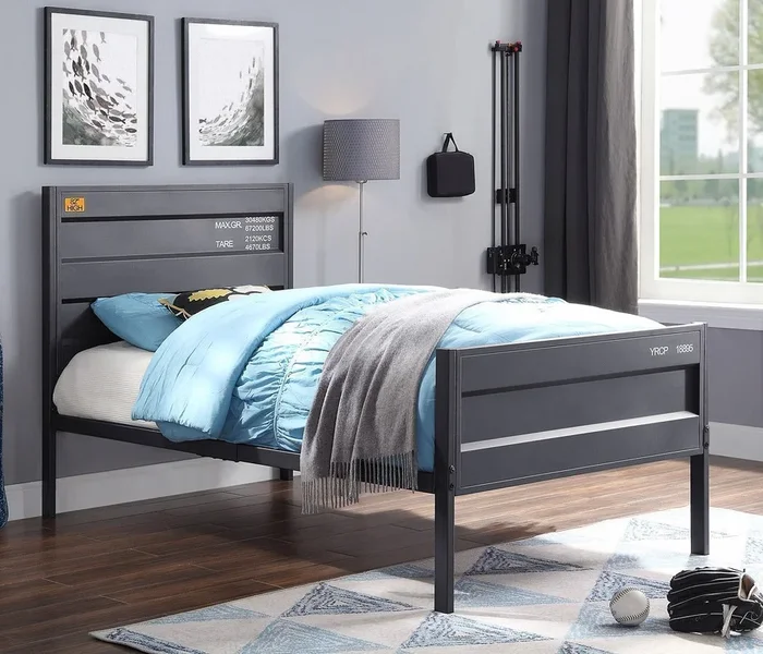 Cargo Youth Panel Bed (Gunmetal)