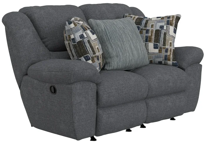 Casual Manual Rocker Reclining Loveseat