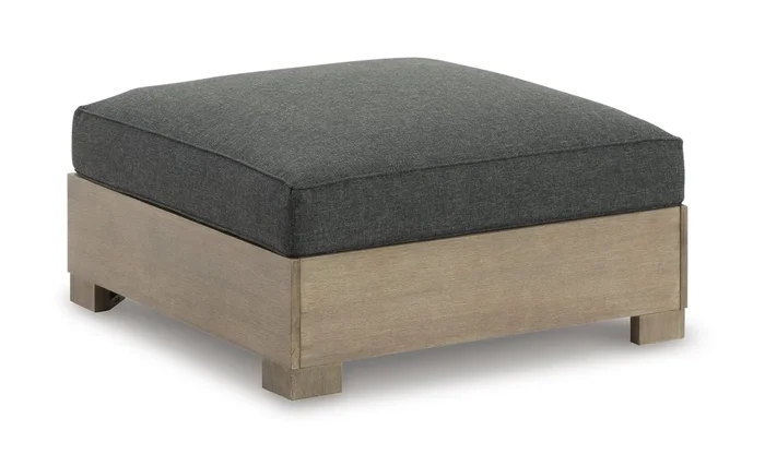 Casual Outdoor Ottoman with Cushion