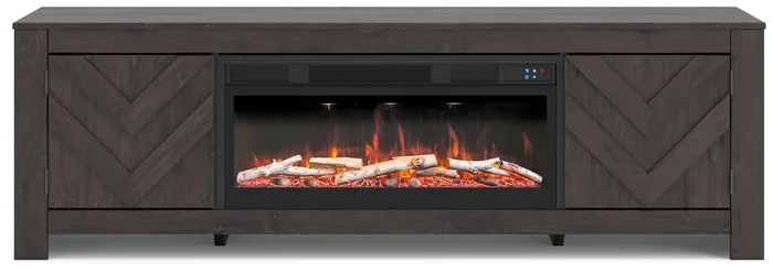 Cayboni 71″ TV Stand with Electric Fireplace