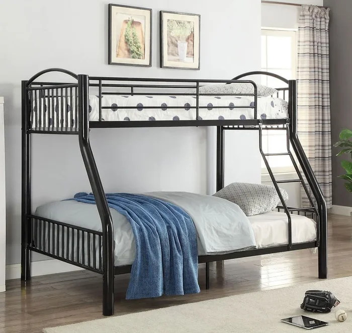 Cayelynn Twin over Full Bunk Bed (Black)