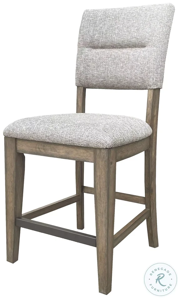Cedar Fork Neutral Upholstered Counter Height Stool Set Of 2