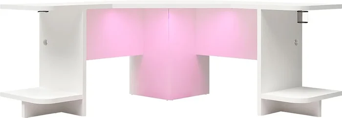 Chelswolde White Gaming Desk
