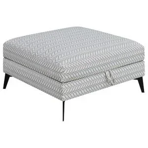 Clint Square Upholstered Tufted Storage Ottoman Aloe