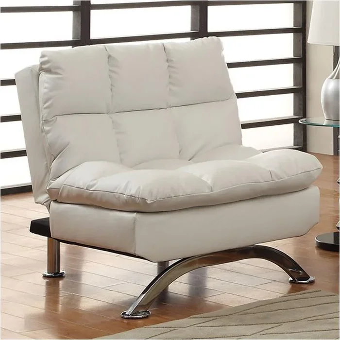 Cm2906wh-ch Furniture Of America Aristo – White Chair – White