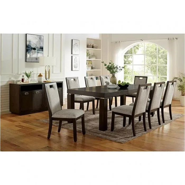 Cm3784t Furniture Of America Caterina Dining Table With 1 X 18 Leaf