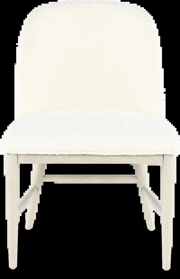 Coastal Farmhouse Gray Upholstered Dining Chair