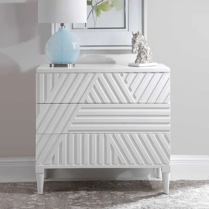 Colby White Drawer Chest