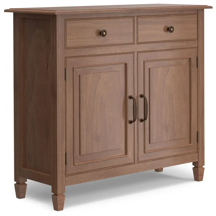 Connaught – Entryway Storage Cabinet – Medium Saddle Brown