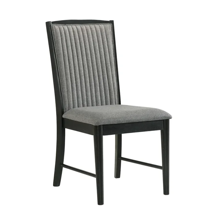 Contemporary Dining Chair with Ribbed Back
