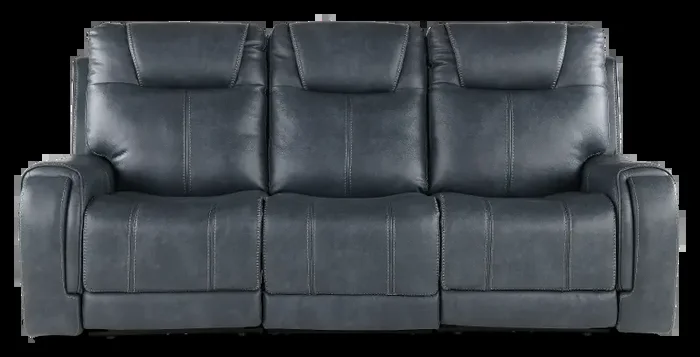 Conway Slate Gray Triple Reclining Sofa