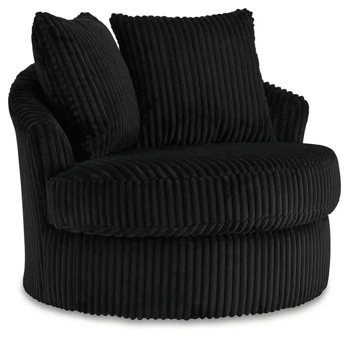 Corduroy Swivel Chair