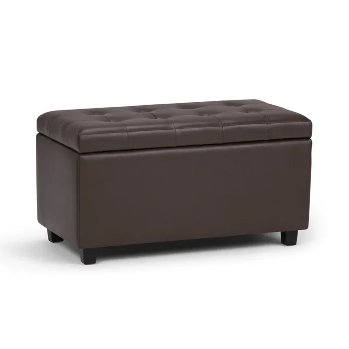 Cosmopolitan – Storage Ottoman – Chocolate Brown