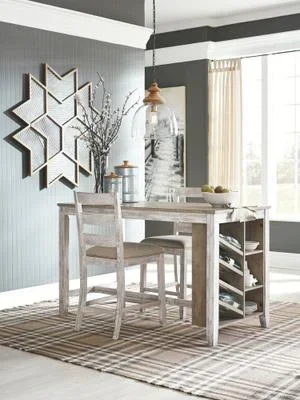 Counter Height Dining Table and 2 Barstools