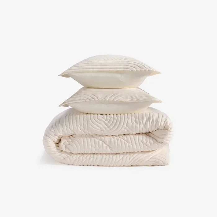 Cream / King Performance® Duvet & Sham Set – Racetrack