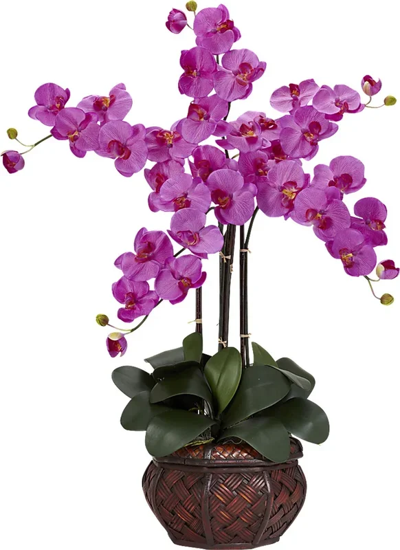 Criselda Purple Orchid Silk Floral