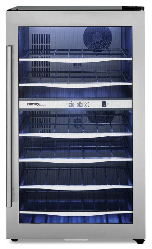 Danby 19.4″ 4 Cu. Ft. Dual-Zone Wine Cooler – Stainless – DWC040A3BSSDD | Refroidisseur à vin Danby de 4 pi³ et de 19,4 po à 2 zones – acier inoxydable – DWC040A3BSSDD