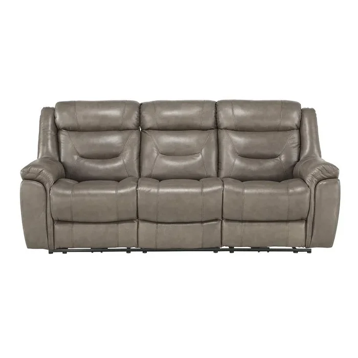Danio Power Reclining Sofa w/ Power Headrests (Brownish Gray)