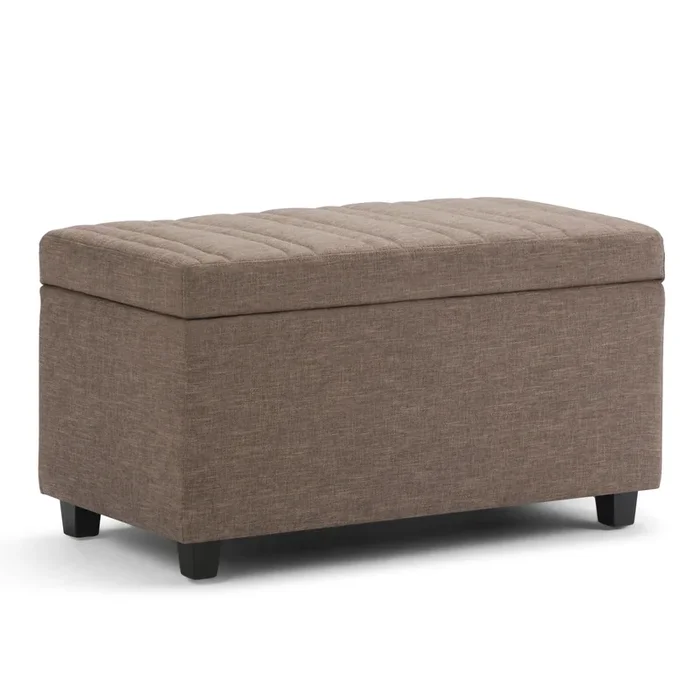 Darcy – Upholstered Storage Ottoman Bench