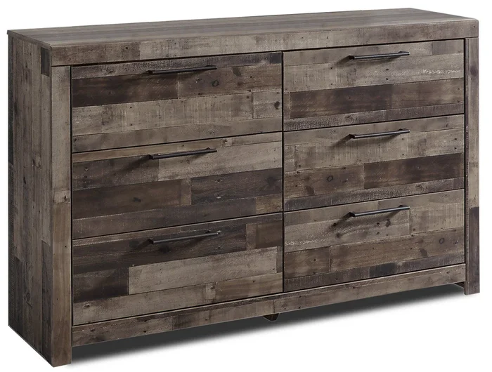 Derekson Bedroom 6-Drawer Dresser, 58.7″W x 36.4″H – Grey | Commode Derekson de 58,7 po (L) x 36,4 po (H) à 6 tiroirs pour la chambre à coucher – grise