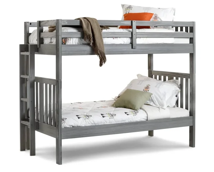Dove Twin-Twin Bunk Bed with Ladder
