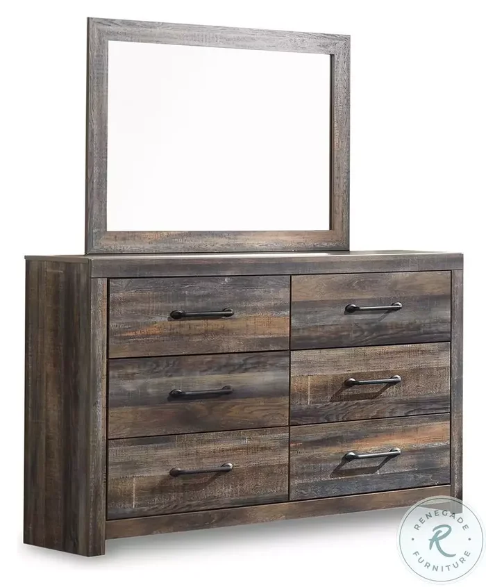 Drystan 6 Drawer Dresser and Mirror