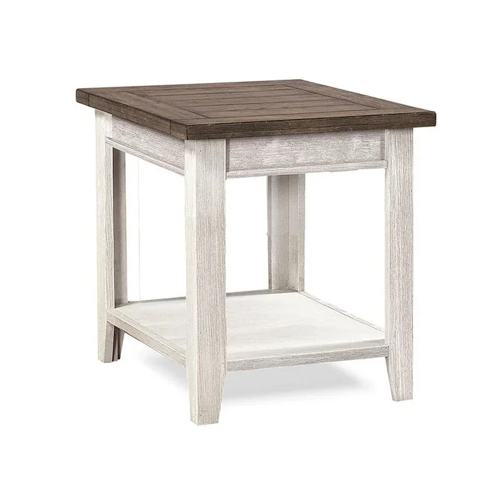 Eastport End Table (Drifted White)