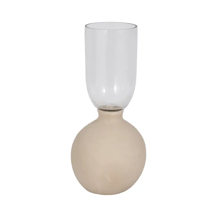 Ecomix Glass 13″ Vase – Ivory|Vase Ecomix de 13 po en verre – ivoire