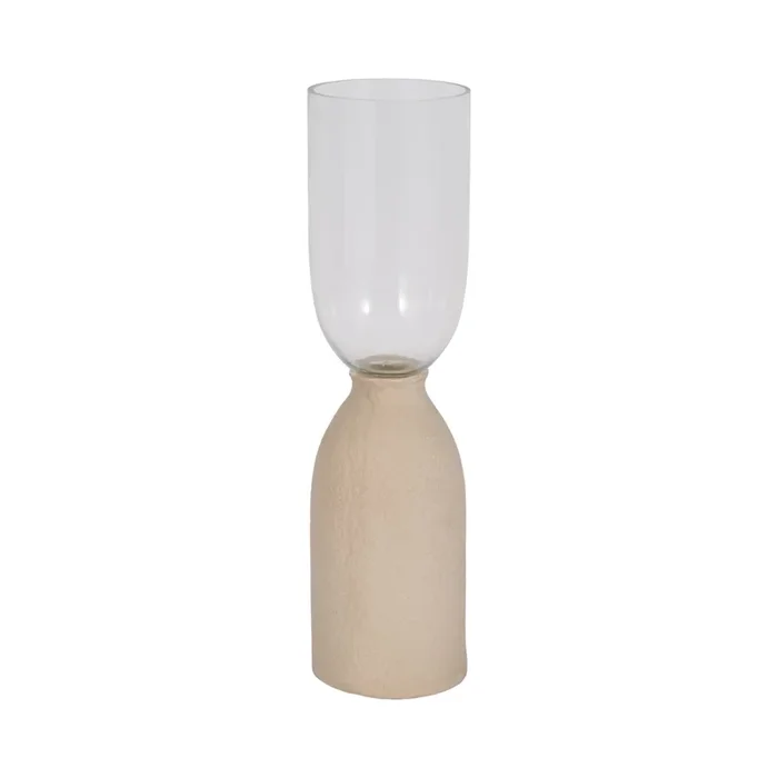 Ecomix Glass 15″ Vase – Ivory|Vase Ecomix de 15 po en verre – ivoire