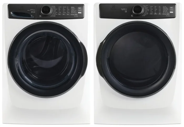Electrolux 5.2 Cu. Ft. Perfect Steam™ Front-Load Washer and 8 Cu. Ft. Electric Dryer – White | Laveuse à chargement frontal Perfect SteamMC de 5,2 pi³ et sécheuse électrique de 8 pi³ de Electrolux – blanches | ELFL773C