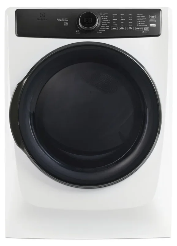 Electrolux 8 Cu. Ft. Perfect Steam™ Gas Dryer with LuxCare® Dry and Instant Refresh – ELFG7738AW | Sécheuse à gaz Perfect SteamMC Electrolux de 8 pi3 avec système de séchage LuxCareMD Dry et rafraîchissement instantané – ELFG7738AW | ELFG773W