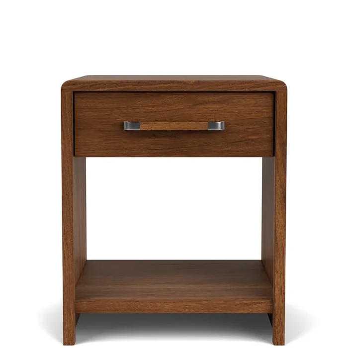 Elsie Collection One Drawer Nightstand – Classic Walnut