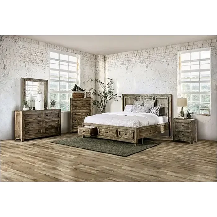 Em7074br-q Furniture Of America Oakridge Queen Bed