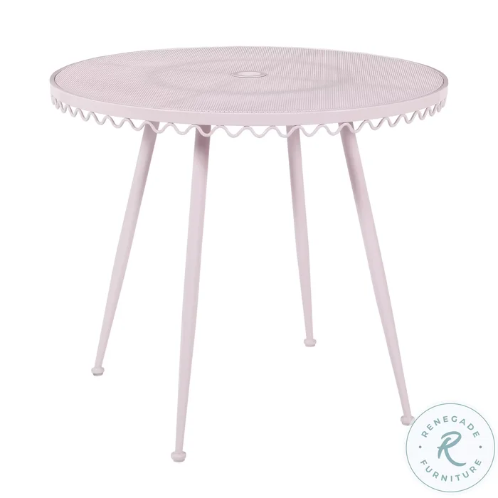 Erica Pink Wrought Iron Outdoor Cafe Table
