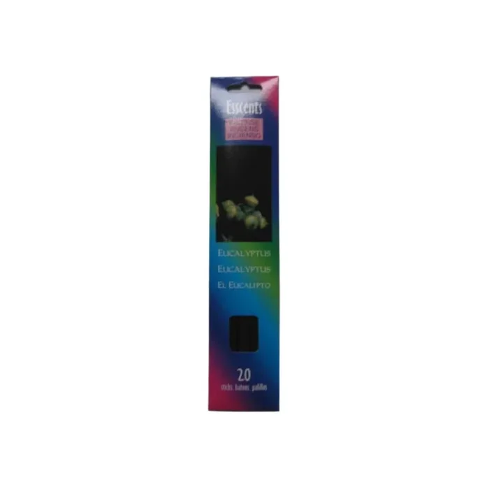 Esscents Stick Eucalyptus – Set of 8 Incense Sticks|Bâtons d’encens à arôme d’eucalyptus d’Esscents – ensemble de 8 paquets de bâtons d’encens