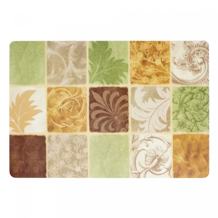 Eva Placemat Checkered Floral 12 x 18 – Set of 12|Napperon Eva 12 x 18 à carreaux floraux – ensemble de 12