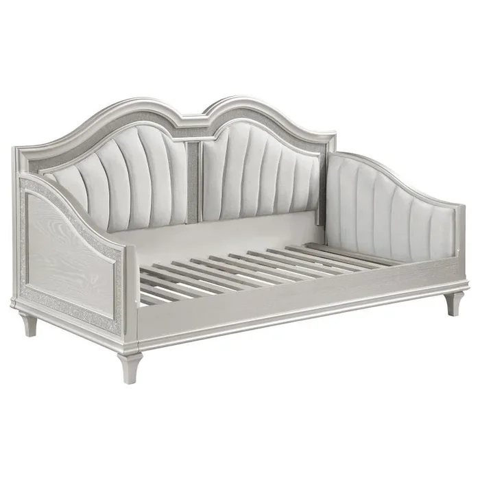 Evangeline – Upholstered Twin Daybed – Silver Oak