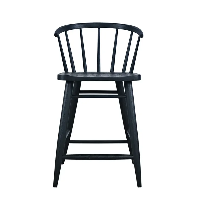 Fitz Counter Height Stool in Black (Set of 2)