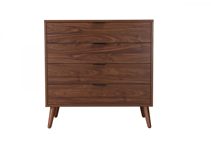 Flashby Chest With 4 Drawers – Faux Walnut | Commode Flashby Avec 4 Tiroirs – Faux Noyer