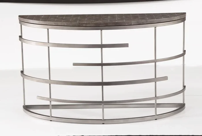 Flexsteel Halo Sofa Table in Silver