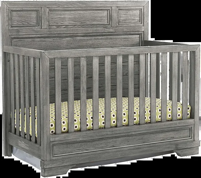 Foundry Pewter Gray 4-in-1 Convertible Crib